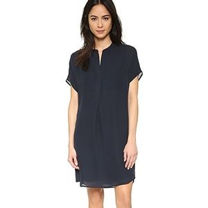 VINCE. dark navy cap-sleeve 'popover' dress